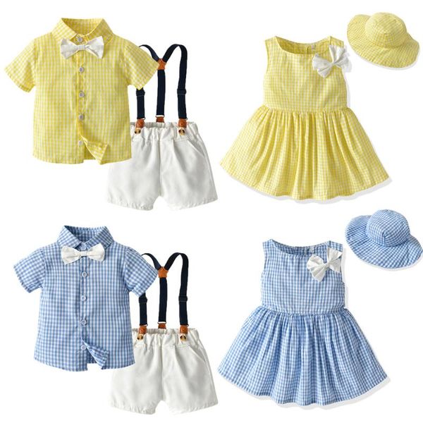 clothing sets plaid brother and sister kids matching outfits boys gentleman suit+princess girls tutu dress children clothes jyf, White
clothing sets plaid brother and sister kids matching outfits boys gentleman suit+princess girls tutu dress children clothes jyf, White