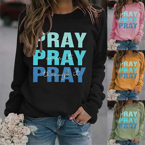 women's hoodies & sweatshirts autumn and winter sweatshirt praying religious letters pray print for it ladies long sleeves, Black
women's hoodies & sweatshirts autumn and winter sweatshirt praying religious letters pray print for it ladies long sleeves, Black