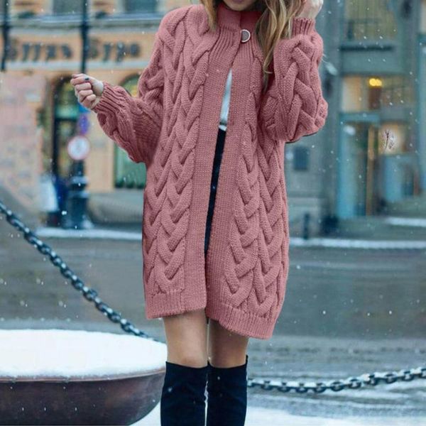 women's jackets coat solid color long sleeve woman cardigan autumn winter open front twist sweater outerwear, Black;brown
women's jackets coat solid color long sleeve woman cardigan autumn winter open front twist sweater outerwear, Black;brown
