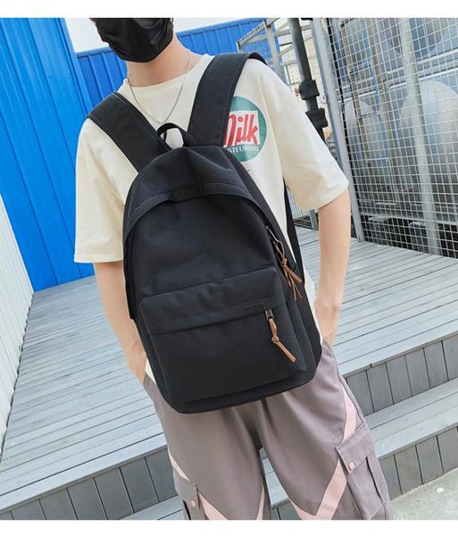 fashion casual solid color simple men and women backpack couple campus student schoolbag for teenage girl travel
fashion casual solid color simple men and women backpack couple campus student schoolbag for teenage girl travel