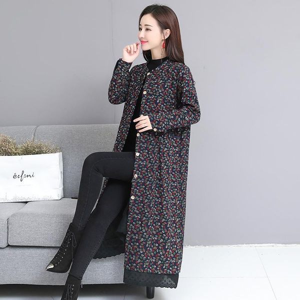 vintage floral cotton linen jacket women autumn winter coat plus size long cardigan velvet thick windbreaker female outwear women's tre, Tan;black
vintage floral cotton linen jacket women autumn winter coat plus size long cardigan velvet thick windbreaker female outwear women's tre, Tan;black
