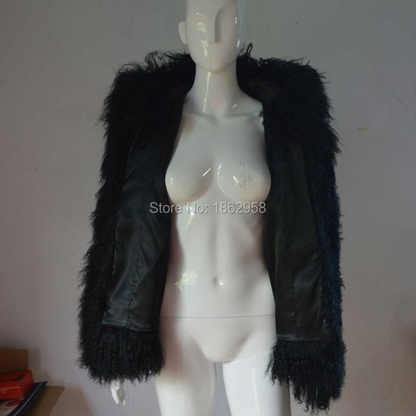 women's fur & faux sj029-02 short design 2021 arrival mongolia sheep clothes with hood/winter garment woman, Black
women's fur & faux sj029-02 short design 2021 arrival mongolia sheep clothes with hood/winter garment woman, Black