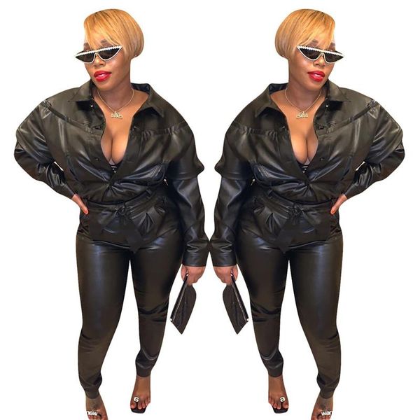 women's jumpsuits & rompers fashion punk pu leather jumpsuit long sleeve slim black overalls ladies party club macacao feminino ly8141, Black;white
women's jumpsuits & rompers fashion punk pu leather jumpsuit long sleeve slim black overalls ladies party club macacao feminino ly8141, Black;white
