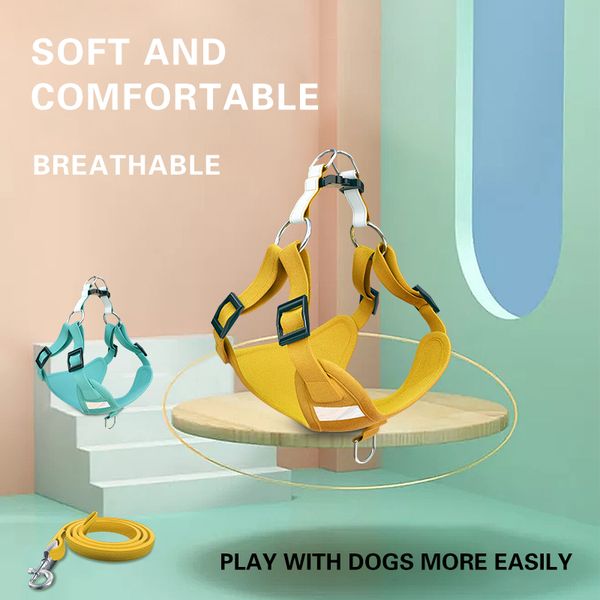 Reflective Pet Dog Harness Leash Set Adjustable Soft Comfortable Light Breathable Chest Strap For Dogs Outdoor Safety Walking
Reflective Pet Dog Harness Leash Set Adjustable Soft Comfortable Light Breathable Chest Strap For Dogs Outdoor Safety Walking