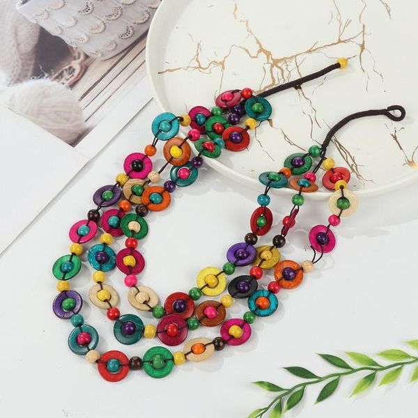 chains anniversary woven gifts bead bohemian ethnic long necklace coconut shell pendant multi-layered, Silver
chains anniversary woven gifts bead bohemian ethnic long necklace coconut shell pendant multi-layered, Silver