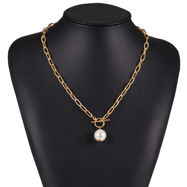 pendant necklaces fashion asymmetric pearl lock necklace for women twist gold color chunky thick choker chain female party jewelry, Silver
pendant necklaces fashion asymmetric pearl lock necklace for women twist gold color chunky thick choker chain female party jewelry, Silver