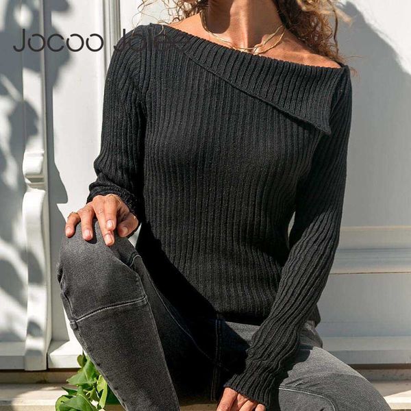 jocoo jolee women long sleeve sweater vintage irregular neck pullover casual jumper oversized sweater 5xl streetwear 210619, White;black
jocoo jolee women long sleeve sweater vintage irregular neck pullover casual jumper oversized sweater 5xl streetwear 210619, White;black