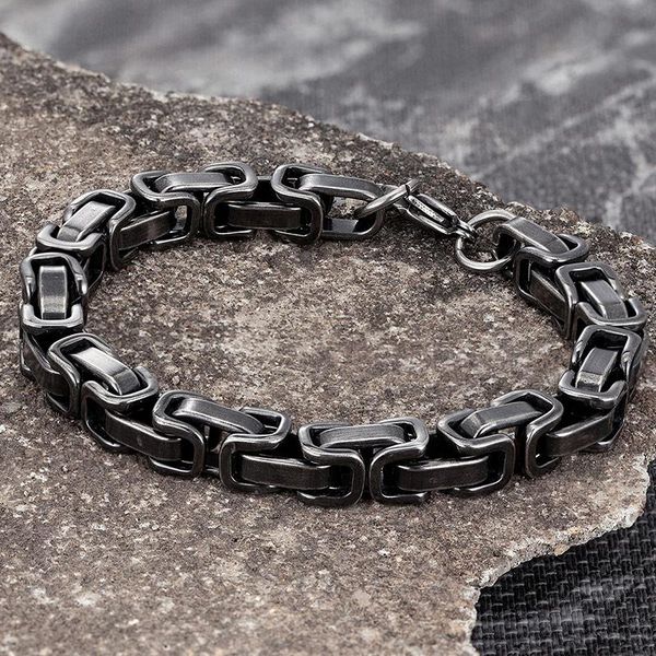 charm bracelets stainless steel vintage black bracelet men cuban chain retro wristband fashion jewelry for boyfriends gift whoiesale accesso, Golden;silver
charm bracelets stainless steel vintage black bracelet men cuban chain retro wristband fashion jewelry for boyfriends gift whoiesale accesso, Golden;silver