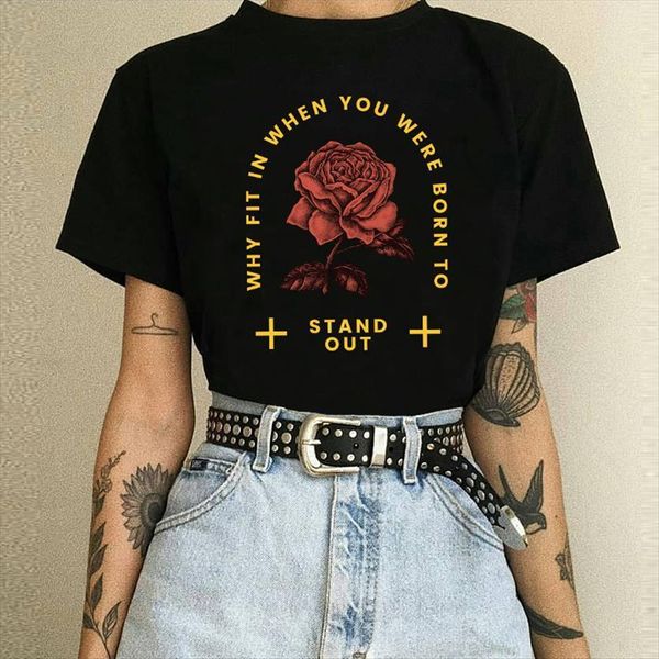 harajuku dark gothic rose flower womens t shirts letter print summer ins punk vintage casual loose hip hop chic, White
harajuku dark gothic rose flower womens t shirts letter print summer ins punk vintage casual loose hip hop chic, White