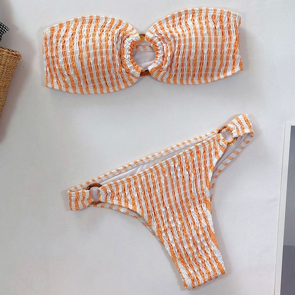 pleated wrinkled 2021 women swimwear female bandeau swimsuit two pieces bikini set rings bather bathing suit swimb
pleated wrinkled 2021 women swimwear female bandeau swimsuit two pieces bikini set rings bather bathing suit swimb