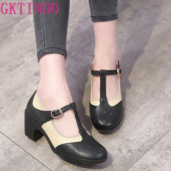 dress shoes 2021 summer fashion women sandals round toe genuine leather thick med heels footwear ankle strap ladies office, Black
dress shoes 2021 summer fashion women sandals round toe genuine leather thick med heels footwear ankle strap ladies office, Black