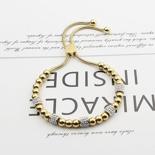 charm bracelets super beautiful bead and zircon circle adjusted size women bracelet titanium steel jewelry gift for children, Golden;silver
charm bracelets super beautiful bead and zircon circle adjusted size women bracelet titanium steel jewelry gift for children, Golden;silver