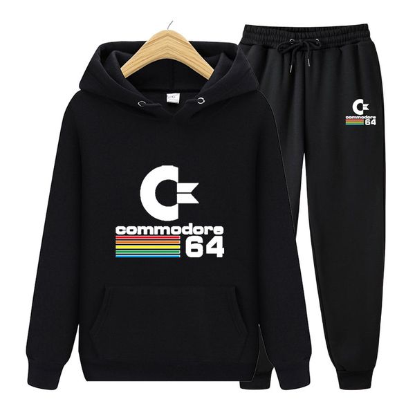 men's hoodies & sweatshirts men suit 64 commodore tracksuit sweatshirt fleece hoodie+sweat pants jogging homme pullover sporting male f, Black
men's hoodies & sweatshirts men suit 64 commodore tracksuit sweatshirt fleece hoodie+sweat pants jogging homme pullover sporting male f, Black