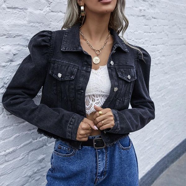 women's fashion lapel elegant blue denim casual short coat female autumn winter vintage button pockets jackets women coats, Black;brown
women's fashion lapel elegant blue denim casual short coat female autumn winter vintage button pockets jackets women coats, Black;brown