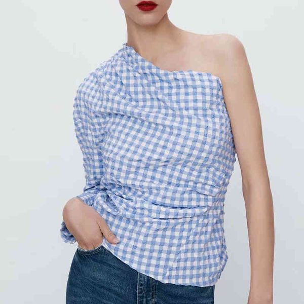 za summer women symmetry blouse long sleeve plaid printed female loose thin single breasted 210422, White
za summer women symmetry blouse long sleeve plaid printed female loose thin single breasted 210422, White