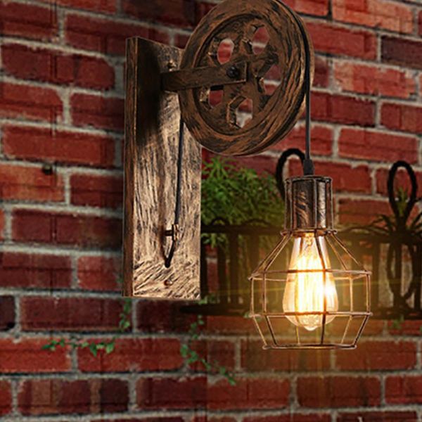 wall lamp lifting pulley rustic lantern fixtures corridor sconce light home retro industrial cafe e27 adjustable restaurant
wall lamp lifting pulley rustic lantern fixtures corridor sconce light home retro industrial cafe e27 adjustable restaurant