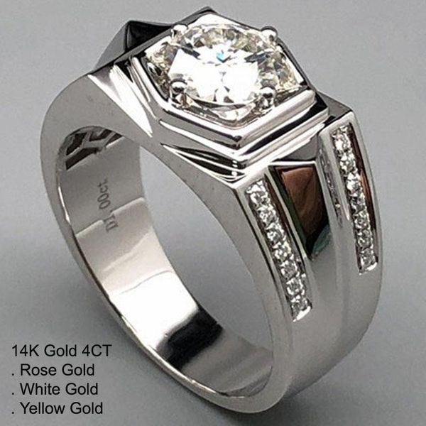 cluster rings 14k white gold 4 moissanite diamond ring men round classic trendy wedding party engagement anniversary ct d color, Golden;silver
cluster rings 14k white gold 4 moissanite diamond ring men round classic trendy wedding party engagement anniversary ct d color, Golden;silver