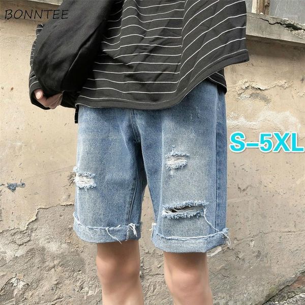 men board shorts plus size 5xl simple knee length straight hole denim trousers male all-match breathable ins chic streetwear men's, White;black
men board shorts plus size 5xl simple knee length straight hole denim trousers male all-match breathable ins chic streetwear men's, White;black