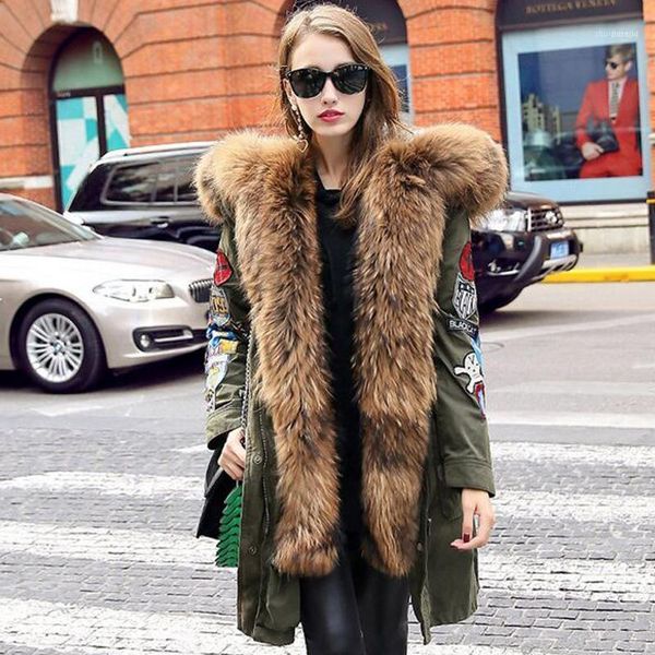 women's down & parkas winter jacket women 2021 long 90% white duck thick coat outwear army green real natural raccoon fur1, Black
women's down & parkas winter jacket women 2021 long 90% white duck thick coat outwear army green real natural raccoon fur1, Black