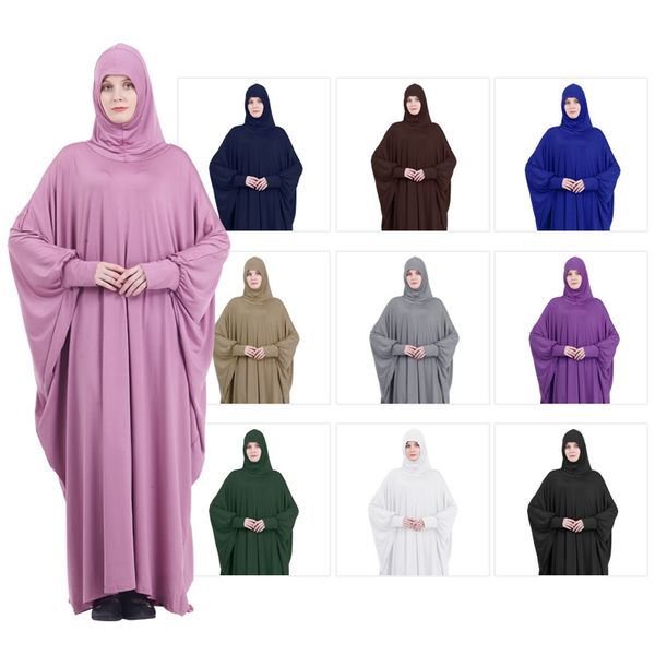 one piece prayer outfit muslim women abaya jilbaab with sleeves prayer dress attached scarf islam hajj and umrah clothes saudis, Red
one piece prayer outfit muslim women abaya jilbaab with sleeves prayer dress attached scarf islam hajj and umrah clothes saudis, Red