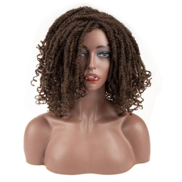 synthetic wigs afro kinky dreadlock wig braided twist black brown short curly heat resistant fiber party faux locs for women
synthetic wigs afro kinky dreadlock wig braided twist black brown short curly heat resistant fiber party faux locs for women