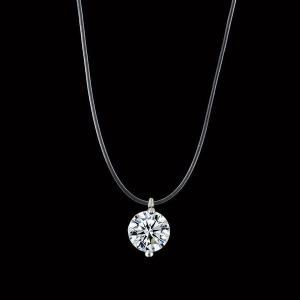 pendant necklaces female transparent fishing line necklace silver color invisible chain for women rhinestone choker collier
pendant necklaces female transparent fishing line necklace silver color invisible chain for women rhinestone choker collier