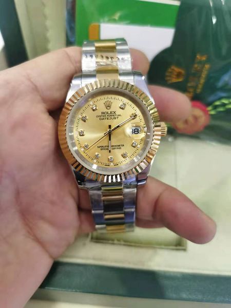 with original box men watch 41mm 126333 126334 yellow gold dial a2813 automatic stainless steel bracelet fashion luxury wristwatch, Slivery;brown
with original box men watch 41mm 126333 126334 yellow gold dial a2813 automatic stainless steel bracelet fashion luxury wristwatch, Slivery;brown