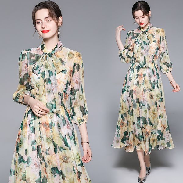 elegant casual chiffon floral long dress ribbon bow tie neck 2022 runway designer women beach resort flowy dresses half sleeve printed ladie, Black;gray
elegant casual chiffon floral long dress ribbon bow tie neck 2022 runway designer women beach resort flowy dresses half sleeve printed ladie, Black;gray
