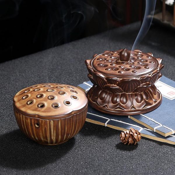 retro ceramics coil censer lotus burner ceramic sandalwood home ornaments incense holder stick living room decoration fragrance lamps
retro ceramics coil censer lotus burner ceramic sandalwood home ornaments incense holder stick living room decoration fragrance lamps