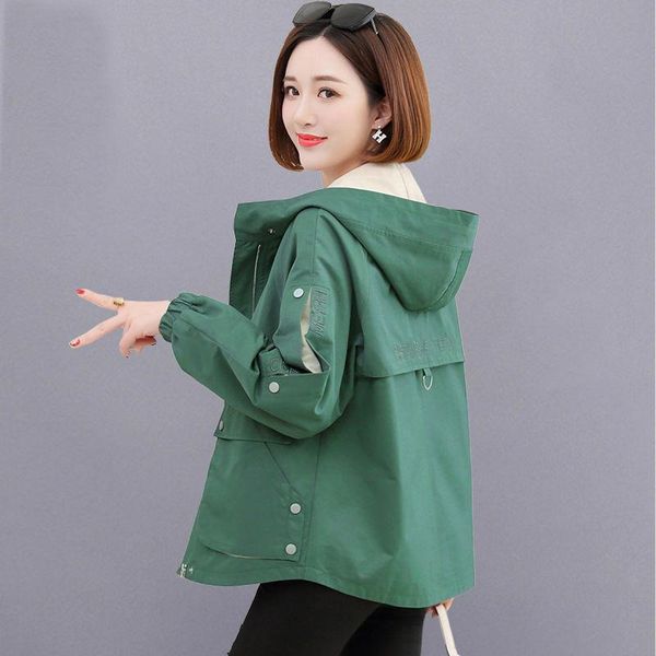 women's jackets 2021 autumn coat hooded jacket long sleeve zipper pockets casual windbreaker basic short outerwear plus size h34, Black;brown
women's jackets 2021 autumn coat hooded jacket long sleeve zipper pockets casual windbreaker basic short outerwear plus size h34, Black;brown