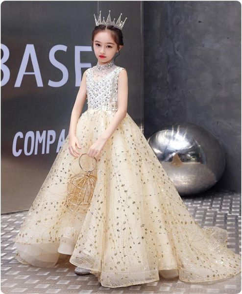 elegant girl wedding flower dress kids clothes princess party ball gown sequin tulle long christmas performance vestidos girl's dresses, Red;yellow
elegant girl wedding flower dress kids clothes princess party ball gown sequin tulle long christmas performance vestidos girl's dresses, Red;yellow