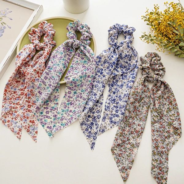 woman long scarf ribbons tie head rope floral print elastic hair bands hair scrunchie ponytail holder hair accessories, Golden;silver
woman long scarf ribbons tie head rope floral print elastic hair bands hair scrunchie ponytail holder hair accessories, Golden;silver