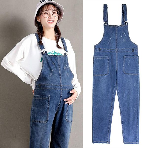 maternity bottoms plus size denim overalls straight bib pants spring autumn fashion loose pregnant women pregnancy clothes blue trousers, White
maternity bottoms plus size denim overalls straight bib pants spring autumn fashion loose pregnant women pregnancy clothes blue trousers, White