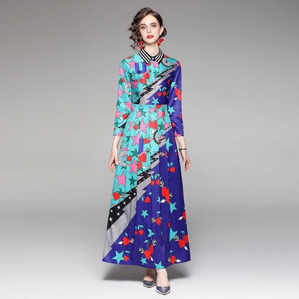 casual dresses 2021 autumn fashion runway overlays flower maxi women's long sleeve retro floral print holiday pleated vestidos, Black;gray
casual dresses 2021 autumn fashion runway overlays flower maxi women's long sleeve retro floral print holiday pleated vestidos, Black;gray