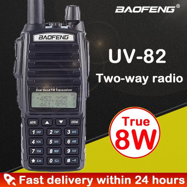 baofeng ture 8w uv-82 plus long range powerful walkie talkie portable cb vhf/uhf two way radio amador 8 watts transceiver
baofeng ture 8w uv-82 plus long range powerful walkie talkie portable cb vhf/uhf two way radio amador 8 watts transceiver
