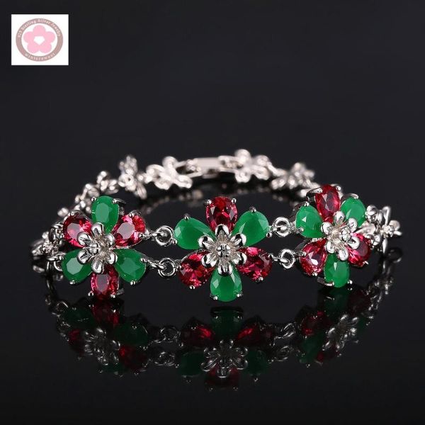 charm bracelets sz0050 flower design coloful gem inlaid fashion bracelet for women jewelry gift, Golden;silver
charm bracelets sz0050 flower design coloful gem inlaid fashion bracelet for women jewelry gift, Golden;silver