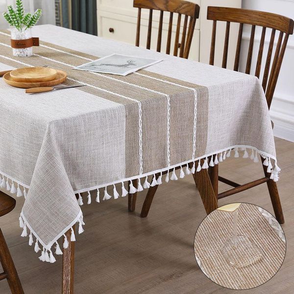 table cloth plaid cotton linen waterproof oilproof tablecloth with tassel thick rectangular wedding dining cover dustproof
table cloth plaid cotton linen waterproof oilproof tablecloth with tassel thick rectangular wedding dining cover dustproof