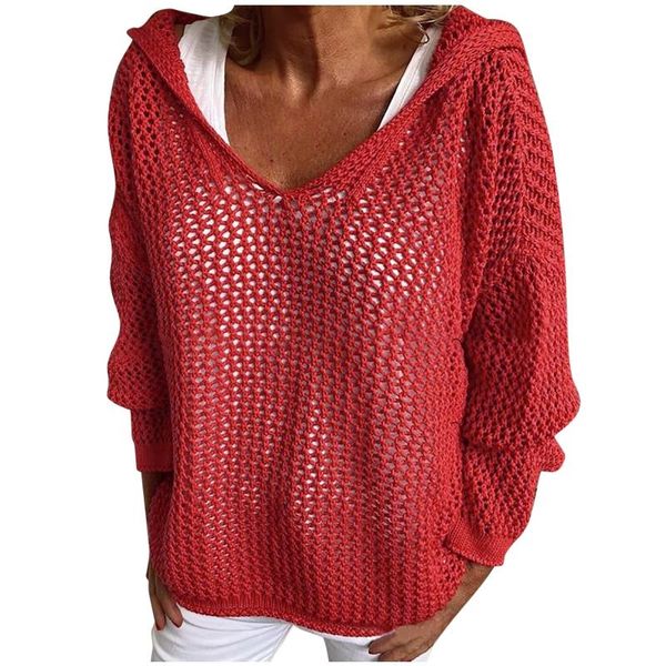 women's t-shirt women's t shirts wool knitted outer wear sun protection hooded thin loose sweater solid color casual round neck, White
women's t-shirt women's t shirts wool knitted outer wear sun protection hooded thin loose sweater solid color casual round neck, White