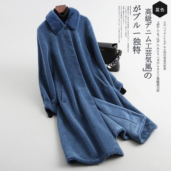 women's fur & faux autumn winter clothes women's coat long real lamb fleece sweater cardigan women korean natural sheep shearing ja, Black
women's fur & faux autumn winter clothes women's coat long real lamb fleece sweater cardigan women korean natural sheep shearing ja, Black