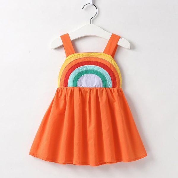girl's dresses summer dress for 1-6 years little girls tutu costumes children rainbow print kids casual up clothing, Red;yellow
girl's dresses summer dress for 1-6 years little girls tutu costumes children rainbow print kids casual up clothing, Red;yellow