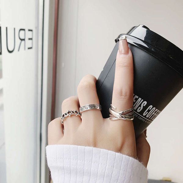 simple and versatile make old roman digital female hip hop fashion niche design open index finger ring, Black
simple and versatile make old roman digital female hip hop fashion niche design open index finger ring, Black