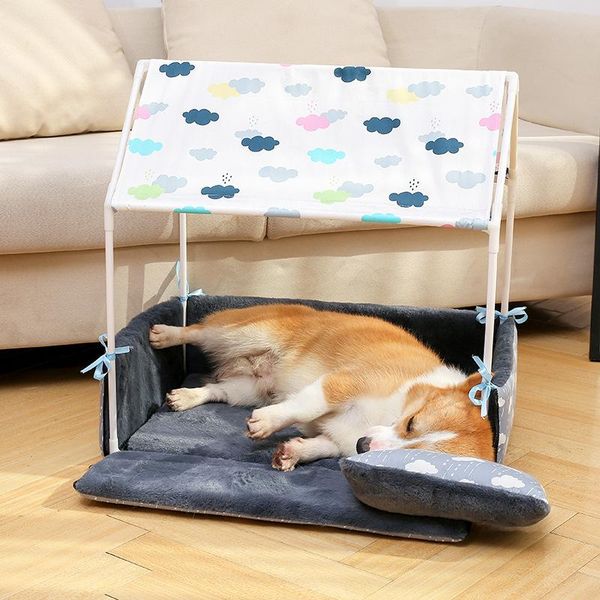 kennels & pens creative pet cushion tent dog&cat nest removable house puppy supplies dog beds for large dogs breathable ins
kennels & pens creative pet cushion tent dog&cat nest removable house puppy supplies dog beds for large dogs breathable ins
