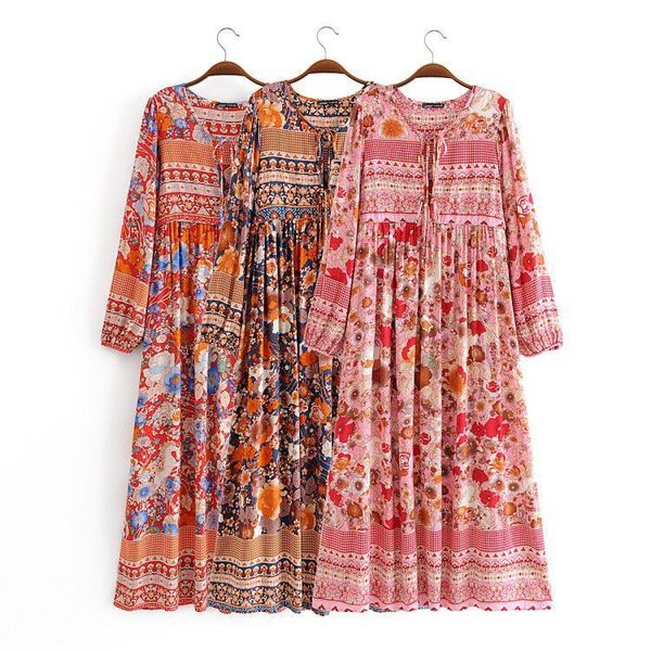 jastie women casual autumn dress lady boho style vintage floral printed cotton dresses long sleeve midi summer dress vestidos 210419, White
jastie women casual autumn dress lady boho style vintage floral printed cotton dresses long sleeve midi summer dress vestidos 210419, White