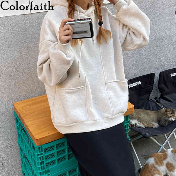 colorfaith new autumn winter women sweatshirts pullovers hoodies oversized itself korean pop jumper wild short ss4170 210413, Black
colorfaith new autumn winter women sweatshirts pullovers hoodies oversized itself korean pop jumper wild short ss4170 210413, Black