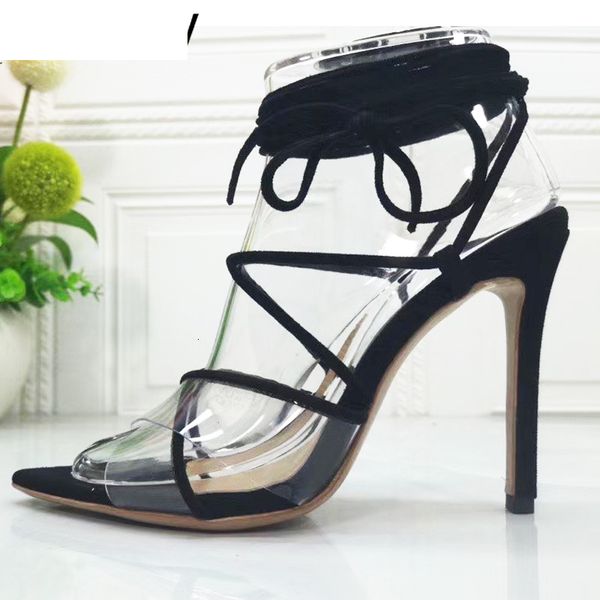 sandals clear pvc thin high heel sandals woman pointed toe narrow band ankle strappy sandalias summer party dress shoes ktbk, Black
sandals clear pvc thin high heel sandals woman pointed toe narrow band ankle strappy sandalias summer party dress shoes ktbk, Black