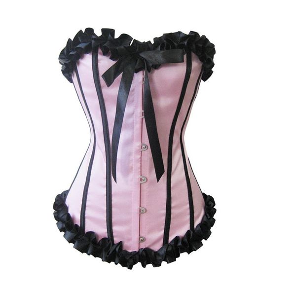 Woman Bustiers Pink Black Corset Satin Boned Lace Up Sexy Cincher Bustiers Women Sexy Corselet Lingerie Overbust Underbust Waist Trainer Cor, Black;white
Woman Bustiers Pink Black Corset Satin Boned Lace Up Sexy Cincher Bustiers Women Sexy Corselet Lingerie Overbust Underbust Waist Trainer Cor, Black;white