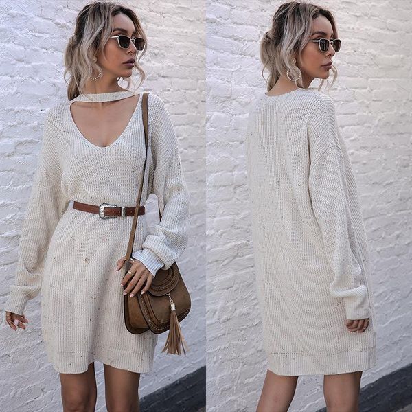 autumn style women's clothing fashion v-neck long sleeve thick sweater lazy wind femme clothes sweaters, White;black
autumn style women's clothing fashion v-neck long sleeve thick sweater lazy wind femme clothes sweaters, White;black