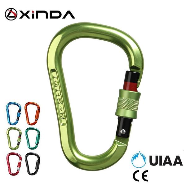 xinda professional safety rock climbing carabiner 24kn aluminum alloy high strength camping bent pole lock outdoor equipment cords, slings a
xinda professional safety rock climbing carabiner 24kn aluminum alloy high strength camping bent pole lock outdoor equipment cords, slings a