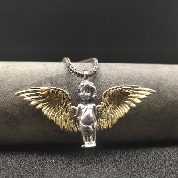 pendant necklaces men's and women's valentine's day gift creative little angel wild clothing casual beautiful necklace, Silver
pendant necklaces men's and women's valentine's day gift creative little angel wild clothing casual beautiful necklace, Silver