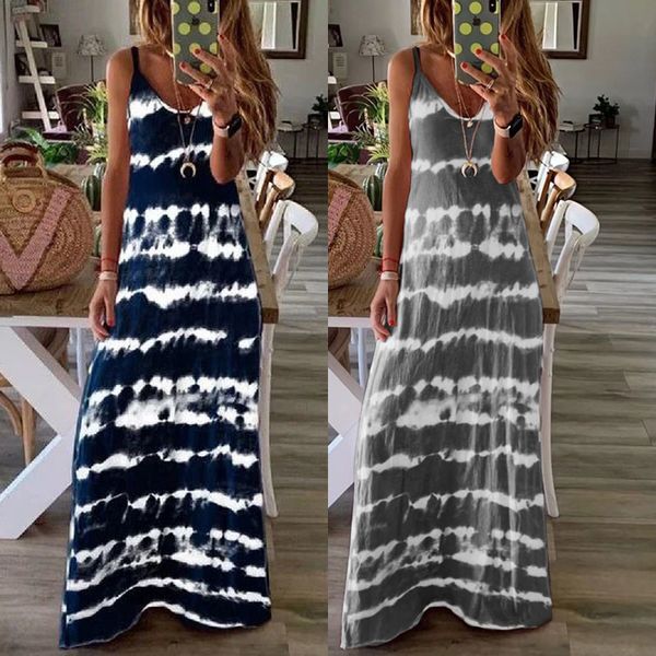 dresses women's beach casual long es summer clothing spaghetti strap stripes print blue grey tunic plus size s-5xl, Black;gray
dresses women's beach casual long es summer clothing spaghetti strap stripes print blue grey tunic plus size s-5xl, Black;gray